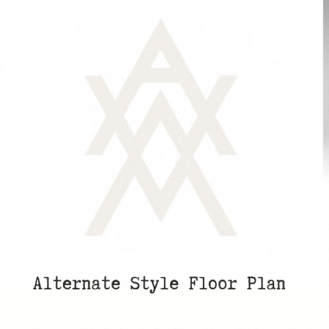 a white floor plan with a white x in the middle