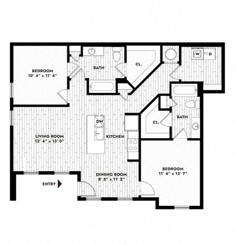 4 bedroom floor plan  the residences at