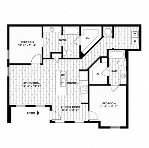 0 for the 2x2 floor plan floor plan  460 sq ft