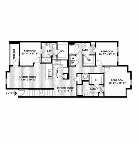 a floor plan of a house with different floors