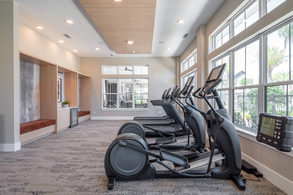 the gym at the preserve apartments