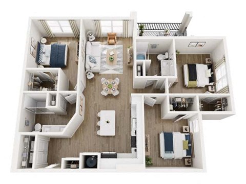 a view of the side of a building with many columns