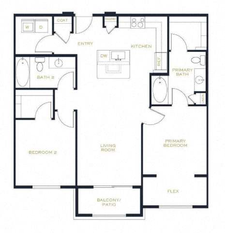 a blueprint of a floor plan of a house