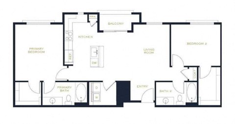 a blueprint of a floor plan of a house