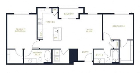 a blueprint of a floor plan of a residence
