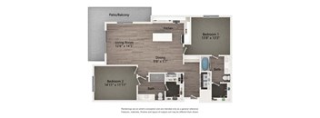 2D Floor Plan at Alta Riverside, Irving, TX, 75039