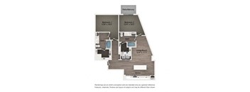 2G Floor Plan at Alta Riverside, Irving, TX