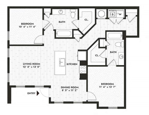 a schematic of a floor plan of a house