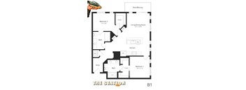 the floor plan of the apt