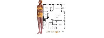 the floor plan for the apartment