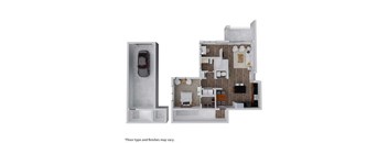 a floor plan of a house with a closet