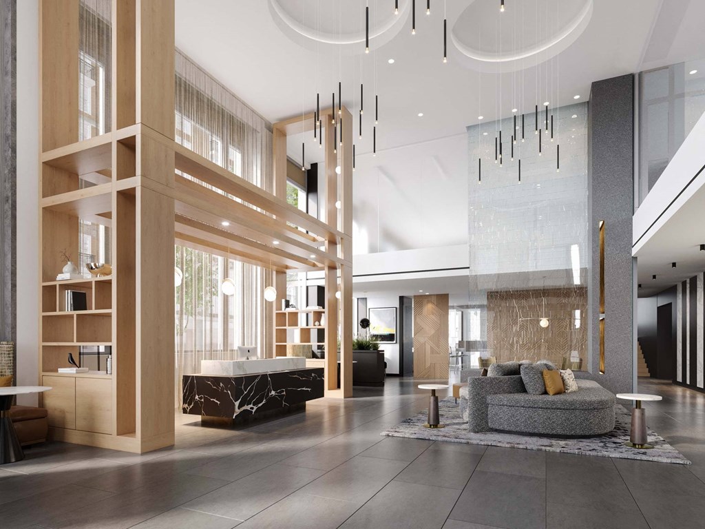 a rendering of the lobby