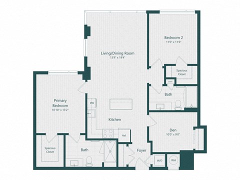 the blueprint of a floor plan of a house