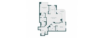the plan of the second floor of the house showcasing the various floor plans