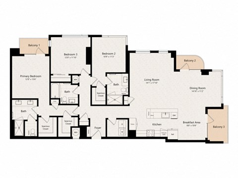 the floor plan of the residence