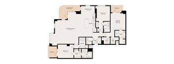 the floor plan of theoblox apartments