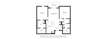 a floor plan of a unit with a floor