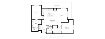 a floor plan of a house with an open floor plan