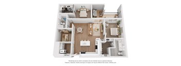 a 1 bedroom floor plan  395