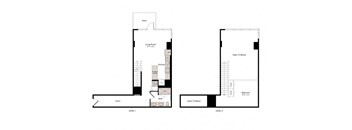 a floor plan of a house with floor plans of different floors