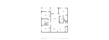 a floor plan of a home with an open floor plan and a rectangular floor plan