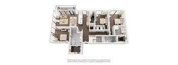 2 bedroom floor plan  the residences at sawmill estates apartment homes
