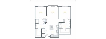 the floor plan of the apartment