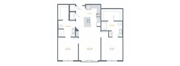 a blueprint of a floor plan of a house