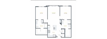 a blueprint of a floor plan of a house