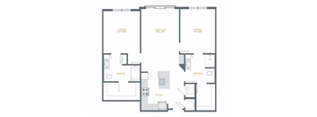 a blueprint of a floor plan of a house