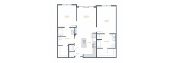 a blueprint of a floor plan of a house