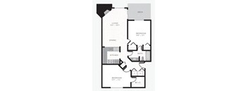 Galer Floor Plan at The Eden, Seattle, WA 98109