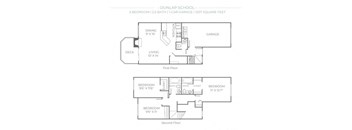 Dunlap School Floor Plan at Hubbard's Crossing, Kirkland, Washington