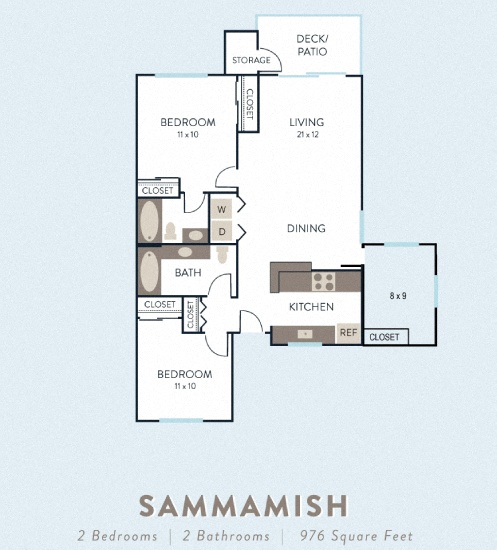 .Sammamish Floor Plan at Hidden River Townhomes, Kirkland