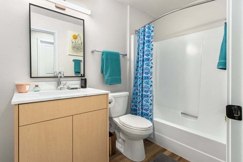 Bathroom With Bathtub at Scout, Kirkland, Washington
