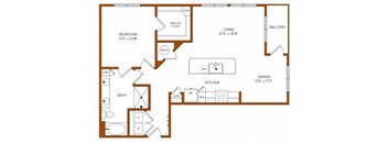a floor plan of a home with a bedroom and a living room