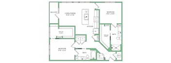 a blueprint of a floor plan of a house