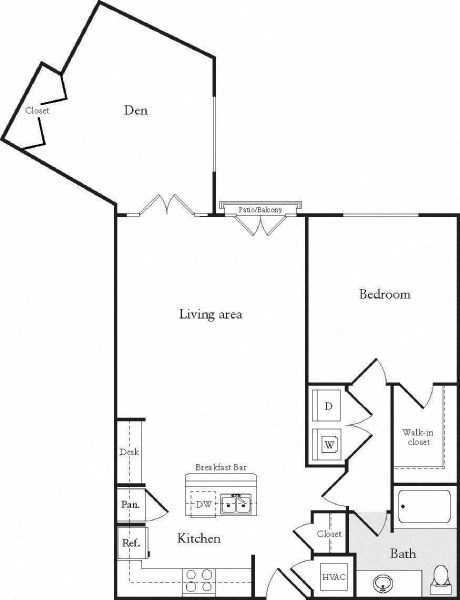 a floor plan of a house with bedrooms and a living room