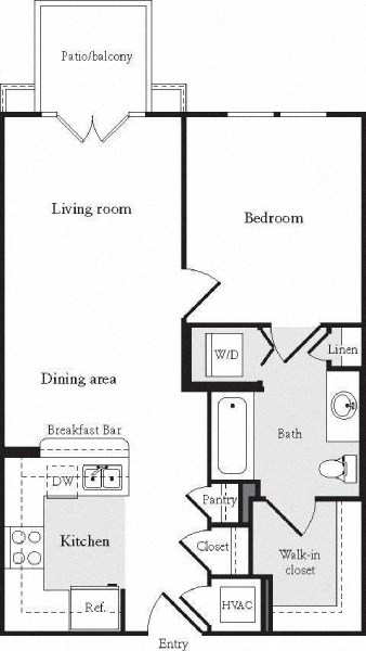 a floor plan of a living room and a kitchen