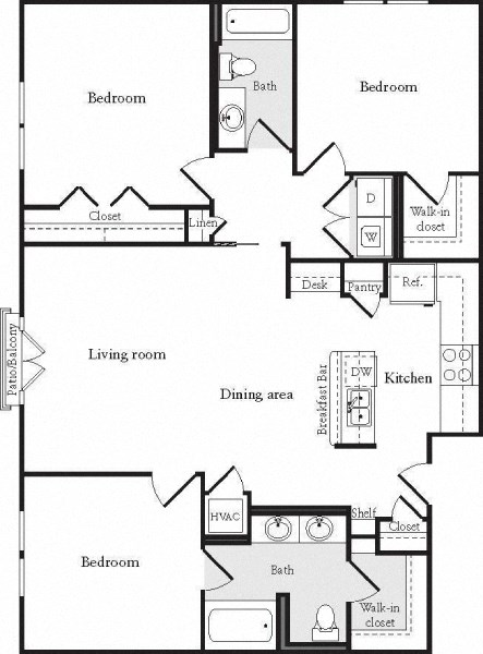 a floor plan of a house with a bedroom and a living room