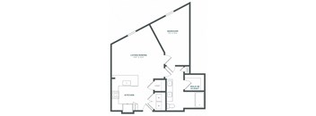 a blueprint of a floor plan of a house