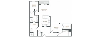 a blueprint of a floor plan of a house