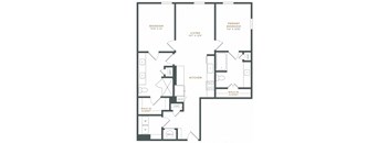 a blueprint of a floor plan of a house