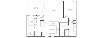 a blueprint of a floor plan of a residence