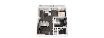 A6 Floor Plan at 422 at the Lake, Austin, 78704