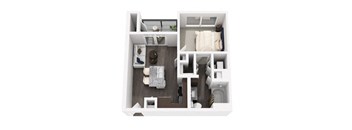 A1 Floor Plan at 422 at the Lake, Texas