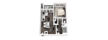 A1a Floor Plan at 422 at the Lake, Austin, TX
