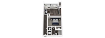 A3 Floor Plan at 422 at the Lake, Austin Texas