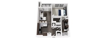 A4 Floor Plan at 422 at the Lake, Austin