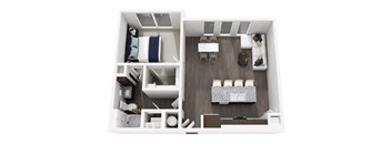 A5a Floor Plan at 422 at the Lake, Texas
